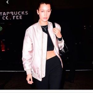 NWOT acne studios selow bomber jacket pink